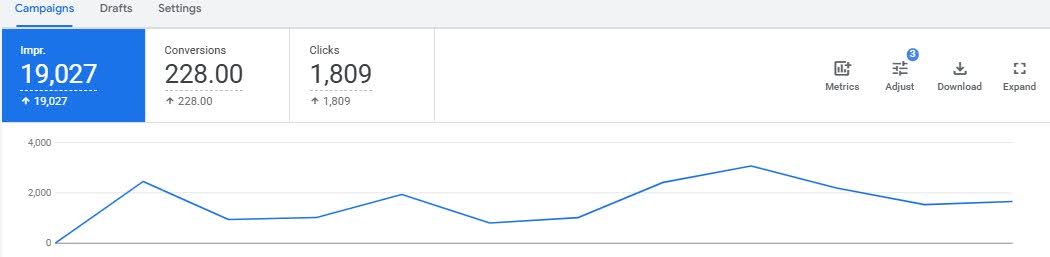 PPC Results and Conversion Growth Timeline 